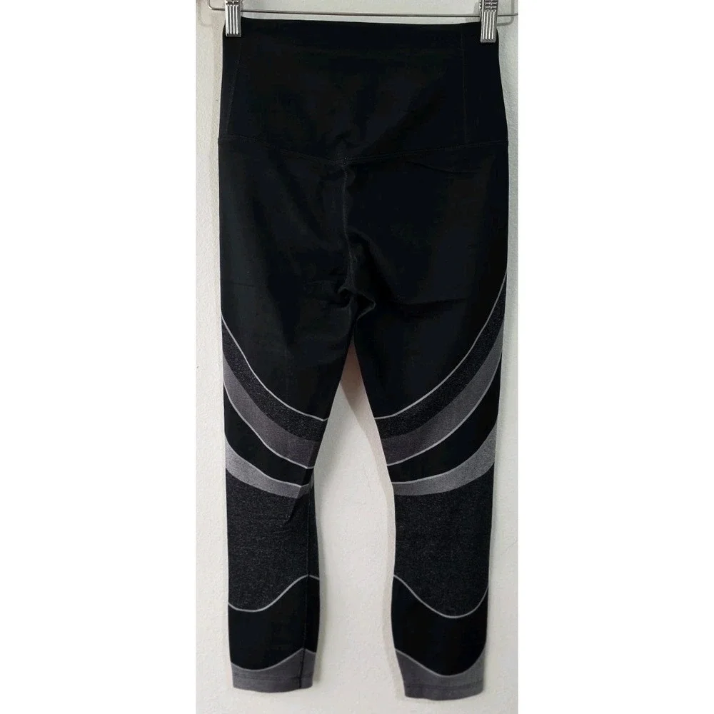 Nike Zonal Strength Sculpt Power Lux High‎ Rise Leggings Black Gray Sz XS Womans